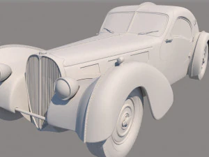 Bugatti atlantik cope 1939 3D Model