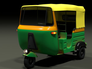 Auto rickshaw Modelo 3D