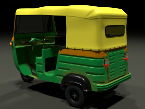 Auto rickshaw 3D Модель