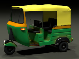Auto rickshaw 3D Модель