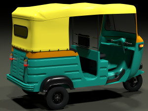 Auto rickshaw 3D Модель