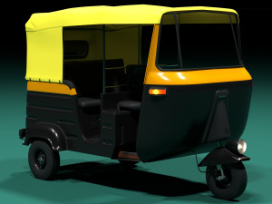 Auto rickshaw 3D Модель