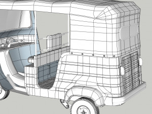 Auto rickshaw 3D Модель
