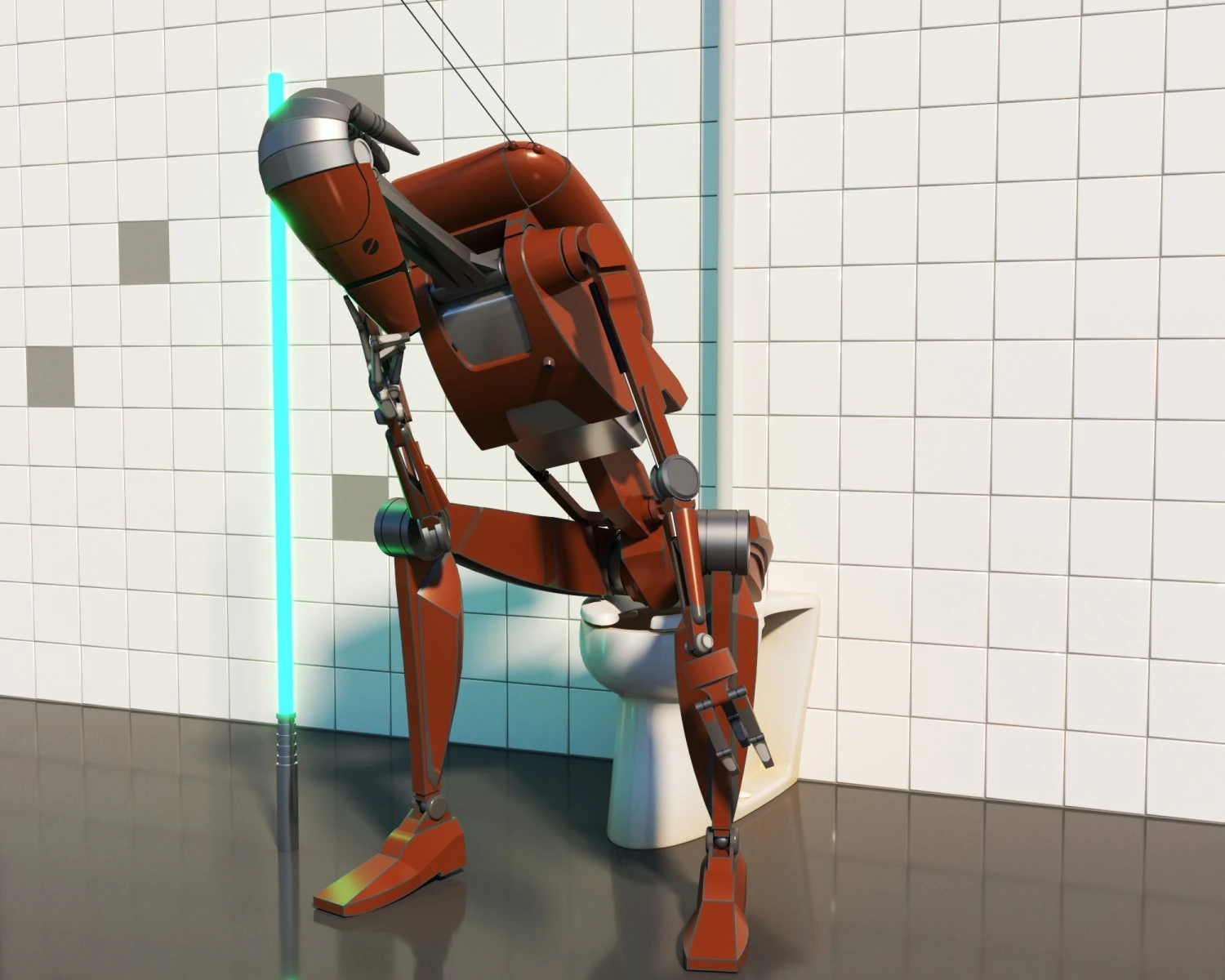 Battle droid star wars 3D Model .c4d .max .obj .3ds .fbx .stl .blend 