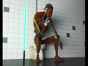 Battle droid star wars 3D 模型