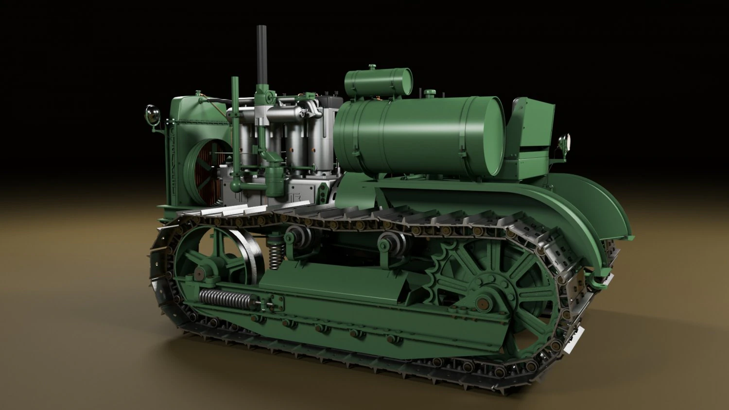 Tractor c60 3D Model .c4d .max .obj .3ds .fbx .stl .blend 