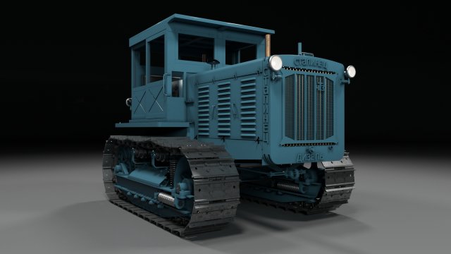 Tractor c65 3D Model .c4d .max .obj .3ds .fbx .stl .blend 