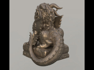 Baby dragon 3D 打印模型