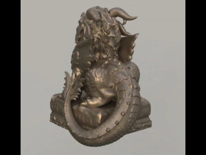 Baby dragon 3D Print Model