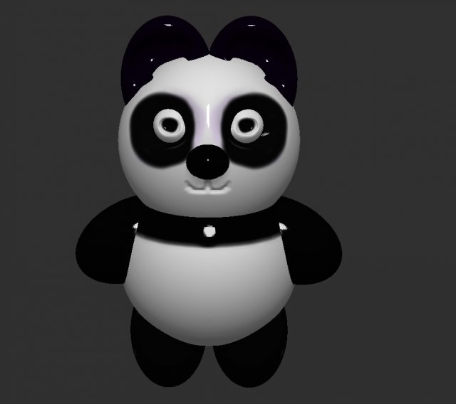 panda 3Dモデル .c4d .max .obj .3ds .fbx .stl .blend