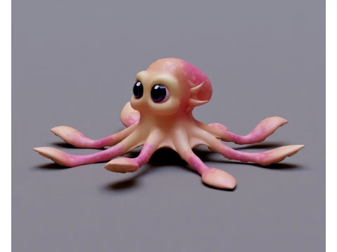 High quality 3D Octopus Model - Game Ready 3D Model