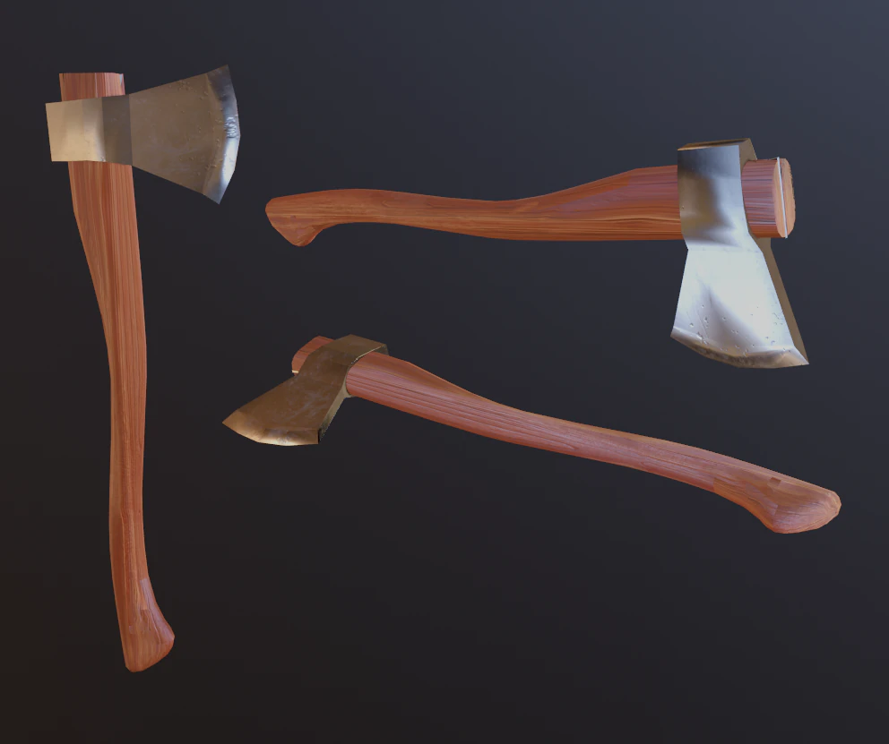 axe 3D Model .c4d .max .obj .3ds .fbx .stl .blend 
