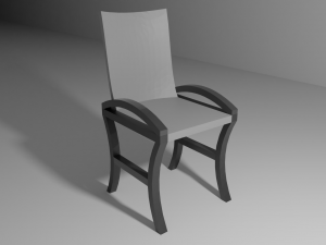 low poly chair 3D 模型