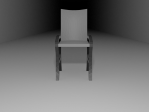 low poly chair 3Dモデル