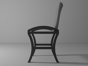 low poly chair 3Dモデル