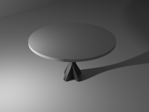 low poly table Model 3D