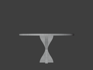 low poly table Model 3D