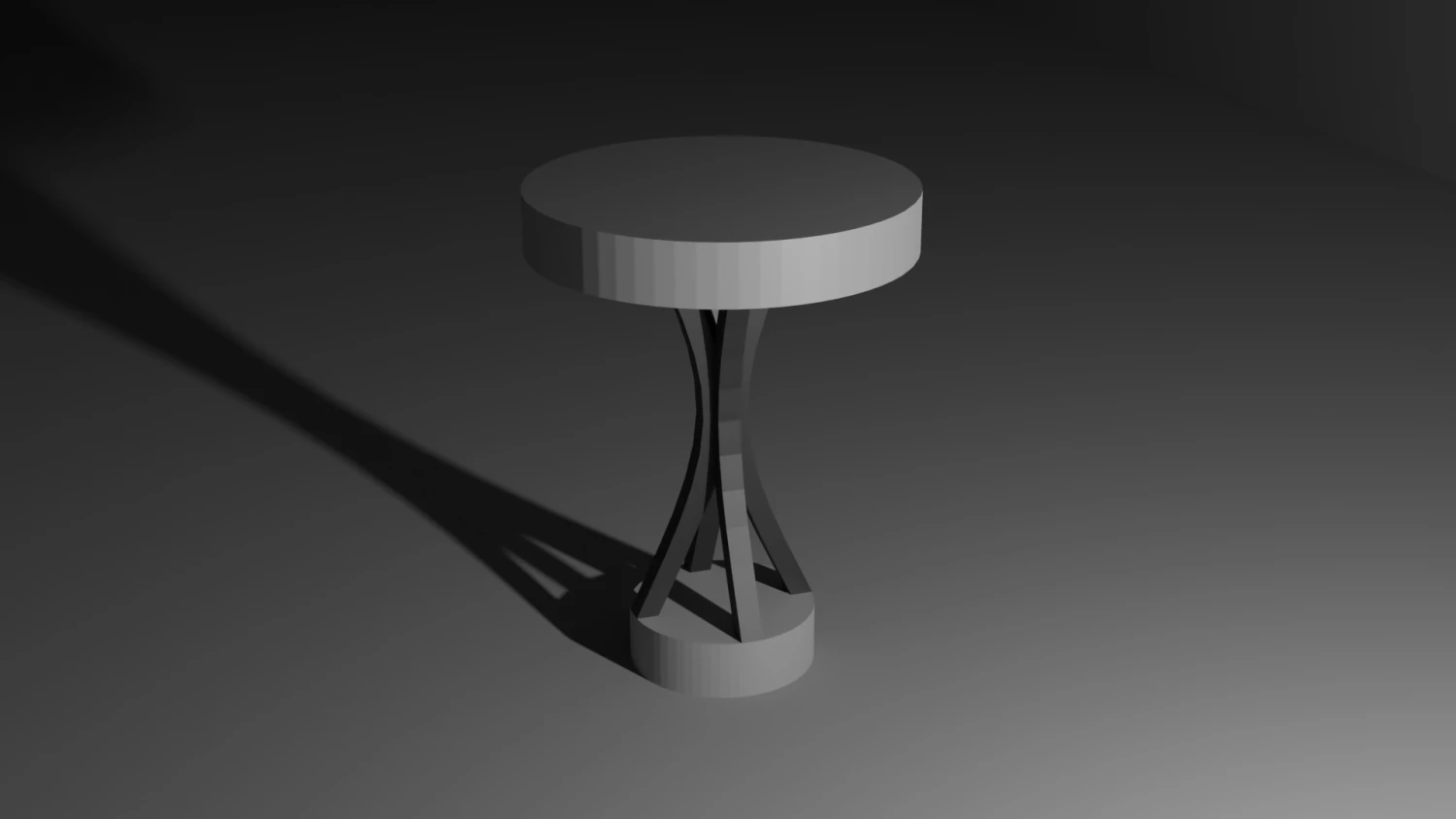 low poly bar stool 3D Model .c4d .max .obj .3ds .fbx .stl .blend 