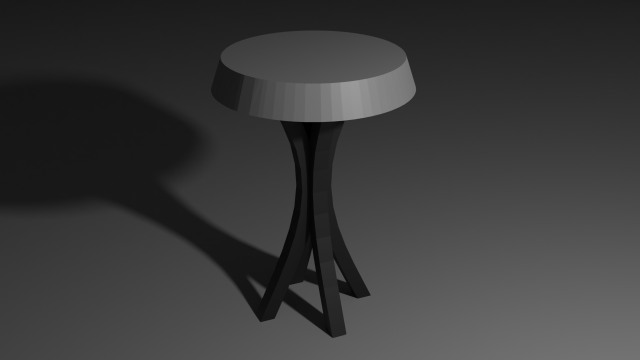 low poly bar stool ver 2 3Dモデル .c4d .max .obj .3ds .fbx .stl .blend 