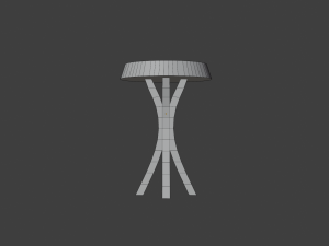 low poly bar stool ver 2 3Dモデル