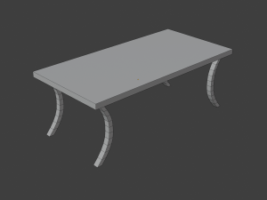 low poly table ver 2 3D Model