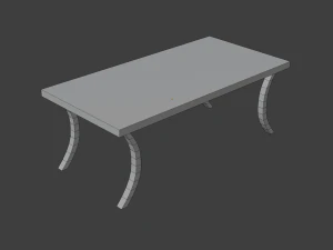 low poly table ver 2 3D Model