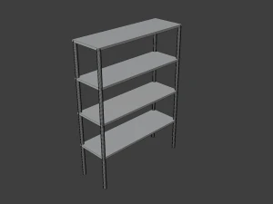 low poly stellage 3D Model