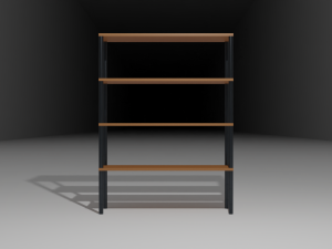 low poly stellage 3D 模型