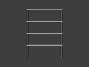 low poly stellage 3D 模型