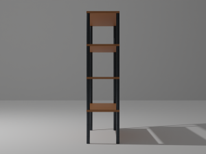 low poly stellage 3D 模型