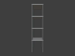 low poly stellage 3D 模型