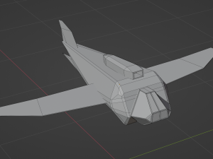 low poly airplane ver 1 3D Model