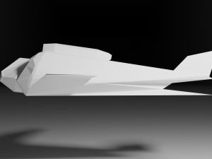 low poly airplane ver 1 3D Model