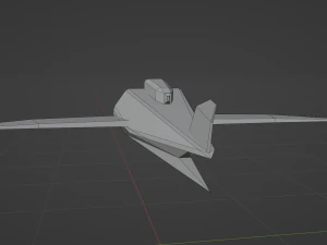 low poly airplane ver 1 3D Model