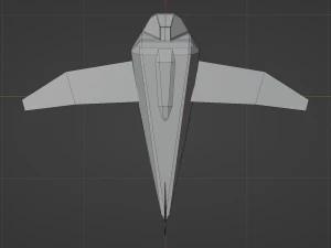 low poly airplane ver 1 3D Model