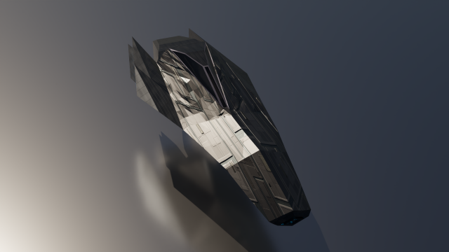 low poly space ship ver 1 3D Модель .c4d .max .obj .3ds .fbx .stl .blend 