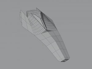 low poly space ship ver 1 3D Модель