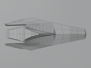 low poly space ship ver 1 3D Модель