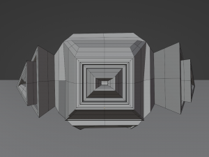 low poly space ship ver 1 3D Модель