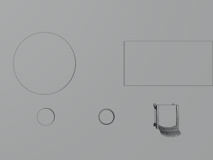 collection of minimalistic low-poly furniture 3D Model