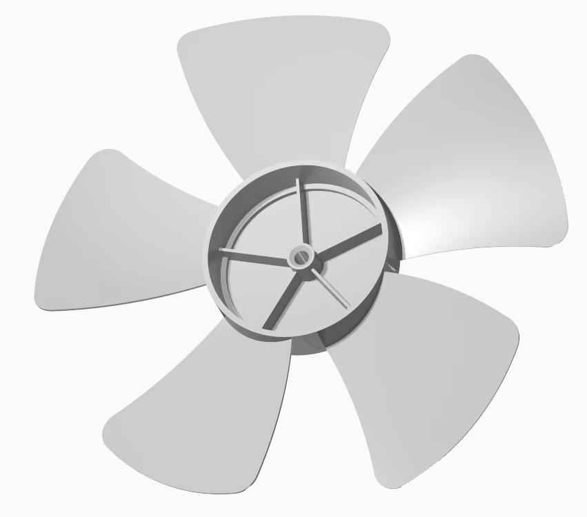 ventilation fan 20cm blade 3D Model .c4d .max .obj .3ds .fbx .stl .blend 