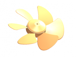 ventilation fan30cm blade Model 3D