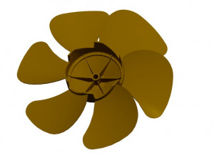 ventilation fan 25cm blade Modèle 3D