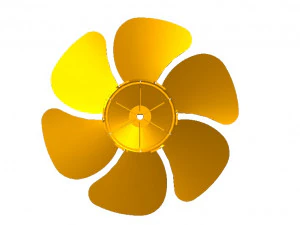 ventilation fan 25cm blade 3D Model