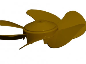 ventilation fan 25cm blade 3D Model