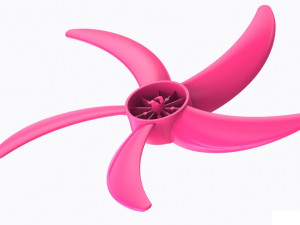 stand and wall fan blade 18in Modèle 3D