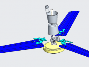 ceiling ng fan 56 in diameter 3Dモデル