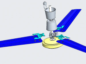 ceiling ng fan 56 in diameter 3D Model