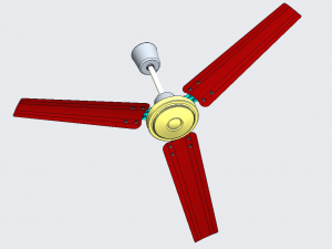 ceiling ng fan 56 in diameter 3Dモデル