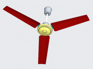ceiling ng fan 56 in diameter 3Dモデル